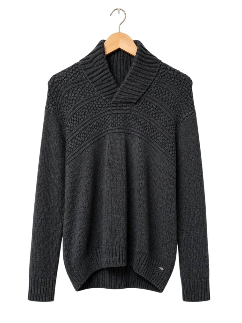 Chaps Mens VTG Thick Chunky Fisherman Knit Sweater Medium‎ Cabin Outdoor Granola